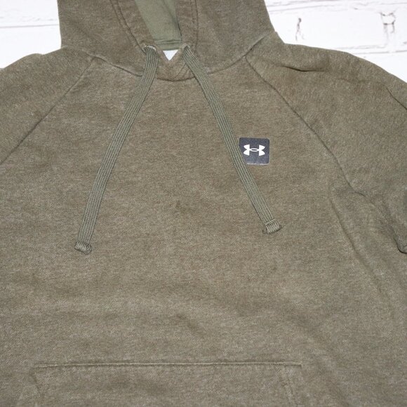 Women's Size Small Olive green Under Armour Hooded Sweater Loose - Picture 4 of 5